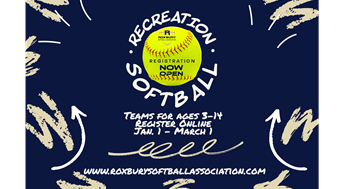 Recreation Softball Registration is Now Open!